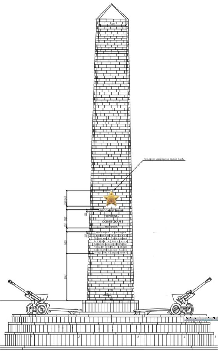 После реконструкции обелиск на Митридате будет выглядеть так, будто его  только что возвели освободители Керчи | 04.10.2019 | Керчь - БезФормата